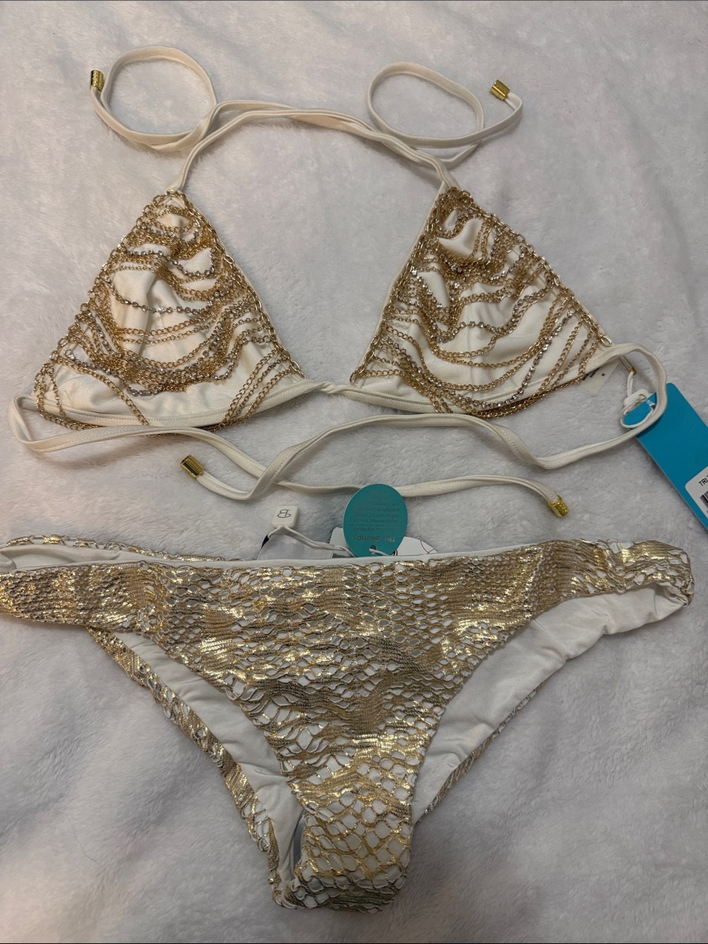 NWT BEACH BUNNY CHAIN REACTION BIKINI